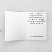 Ham Radio Silent Key Sympathy Card Pas het aan. Kaart (Binnen)