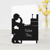 Ham Radio Silent Key Sympathy Card Pas het aan. Kaart (Gele Bloem)
