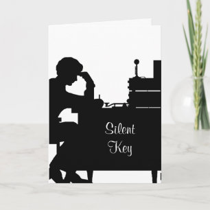 Ham Radio Silent Key Sympathy Card Pas het aan. Kaart