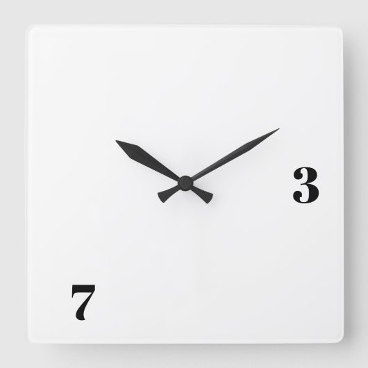 Ham Radio Square Vierkante Klok (Voorkant)