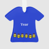 Ham Radio T-Shirt kerstversiering Ornament (achterkant)