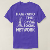 Ham Radio The Original Social Network Funny Amateu T-shirt (Design voorkant)