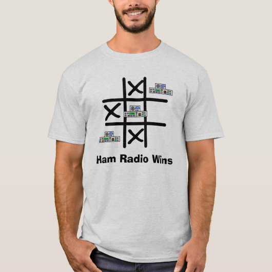 Ham Radio Tic Tac Toe-T-Shirt T-shirt (Voorkant)