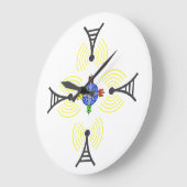 Ham Radio Transmitter Clock Grote Klok (Hoek)