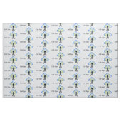 Ham Radio Transmitter, Cloud & Call Sign Fabric Stof (Fat Quarter)