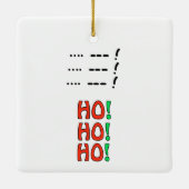 Ham Radio Tshirt Kerstmis Keramisch Ornament (Achterkant)