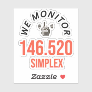 Ham Radio Two Meters Simplex Sticker