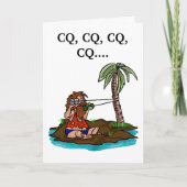 Ham Radio Verjaardag Kaart Remote Island Operator (Voorkant)