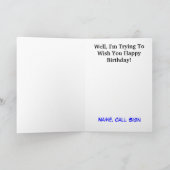 Ham Radio Verjaardag Kaart Remote Island Operator (Binnen)