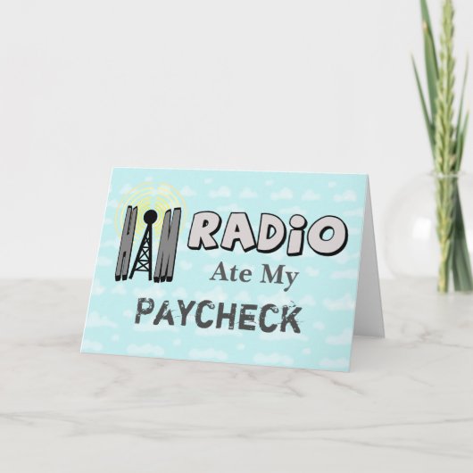 Ham Radio Verjaardag Kaart van een ham naar vriend (Voorkant)