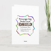 Ham Radio Verjaardag Kaart Vrouw Remote Island (Achterkant)