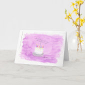 Ham Radio verjaardagstaart Kaart (Gele Bloem)