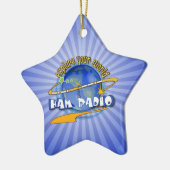 HAM RADIO - VERKLAAR UW WERELD KERAMISCH ORNAMENT (Links)