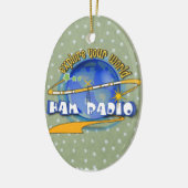 HAM RADIO - VERKLAAR UW WERELD KERAMISCH ORNAMENT (Links)