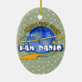 HAM RADIO - VERKLAAR UW WERELD KERAMISCH ORNAMENT (Voorkant)