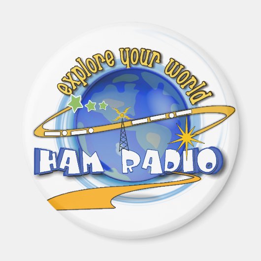 HAM RADIO - VERKLAAR UW WERELD MAGNEET (Voorkant)