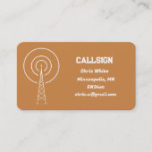 Ham Radio Visitekaartje (Voorkant)