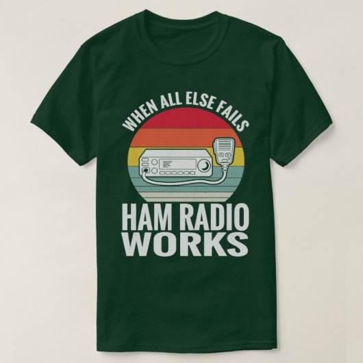 Ham Radio Works Amateur Radio Operator T-shirt (Design voorkant)