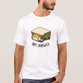 Ham Sandwich Funny Hamster Pun T-shirt (Voorkant)