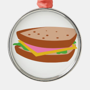 HAM SANDWICH METALEN ORNAMENT
