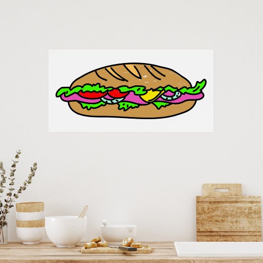 Ham Sandwich Poster (Keuken)