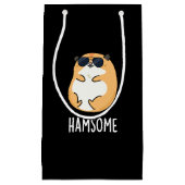 Ham-some Funny Handsome Hamster Pun Klein Cadeauzakje (Voorkant)