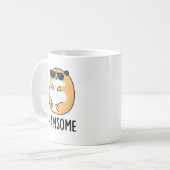 Ham-some Funny Handsome Hamster Pun Koffiemok (Voorkant links)
