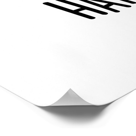 Ham-Spint-Ger Funny Cat Hamburger Pun Poster (Hoek)