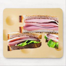 Ham & Swiss On Rye Sandwiches Mousepad Muismat