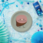 Ham vakantie-eiwithoudende honing gebakken gerookt papieren bordje (Feest)