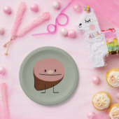 Ham vakantie-eiwithoudende honing gebakken gerookt papieren bordje (Feest)