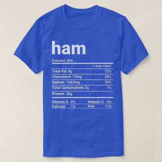 Ham Voedingsfeiten Thanksgiving Kostuum  T-shirt (Design voorkant)