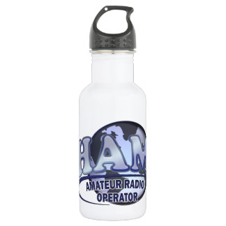 HAM WORLD LOGO Amateur Radio Waterfles