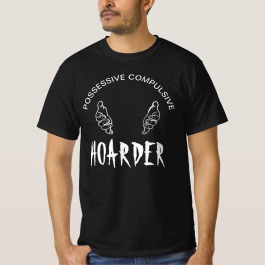 HAMAARDER "Bezitziek" Grappig  T-shirt (Voorkant)