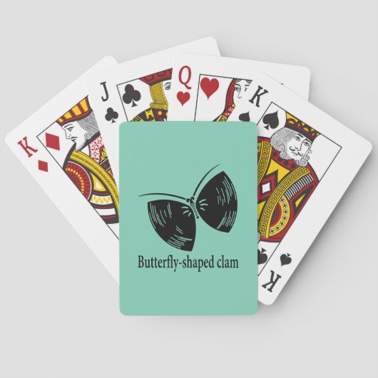 Hamaguri vlinder pokerkaarten (Achterkant)