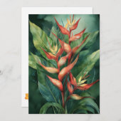Hamakua Heliconia Feestdagenkaart (Voorkant / Achterkant)