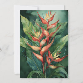 Hamakua Heliconia Feestdagenkaart