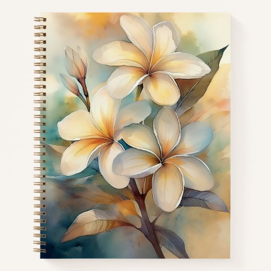 Hamakua Plumeria Notebook Notitieboek (Voorkant)