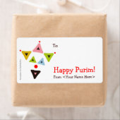 "Hamantaschen Clown" Mishloach Manot Labels (Insitu)