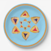 Hamantaschen Star Paper Bord voor Purim (Voorkant)