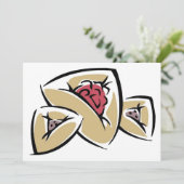 Hamantashen Uitnodiging (Staand voorkant)