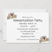 Hamantashen Uitnodiging (Achterkant)