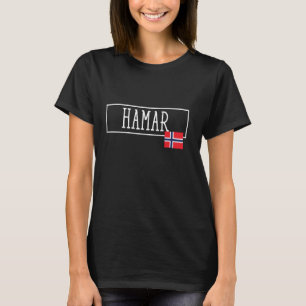 Hamar Noorwegen Land Familie Reis Reizen Kinderen T-shirt