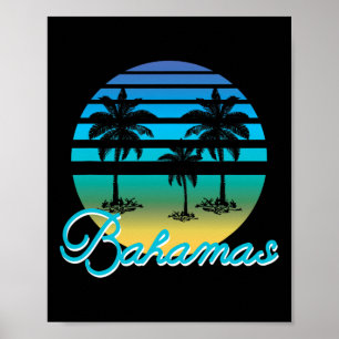 Hamas Souvenir Vintage Tropisch Strand Surfen Poster