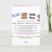 Hamasfusie (blanco Wenskaart) Bedankkaart (Achterkant)