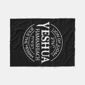 Hamashiach Jesus De Messias Christelijke Judah Lee Fleece Deken (Voorkant (Horizontaal))