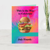 Hamberger op de vierde kaart (Voorkant)