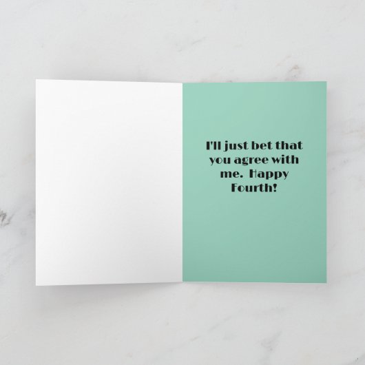 Hamberger op de vierde kaart (Binnen)