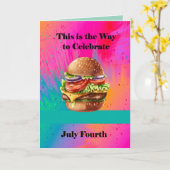 Hamberger op de vierde kaart (Gele Bloem)