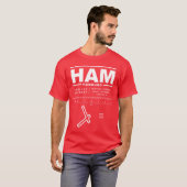 Hamburg Airport HAM T-shirt (Voorkant volledig)
